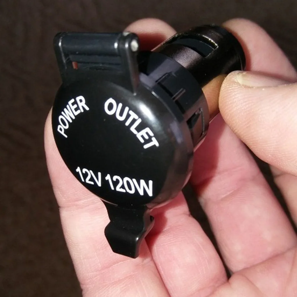 Мотоцикл 12 V/120 W автомобильный прикуриватель питания розетка пластиковая Водонепроницаемая Пылезащитная крышка