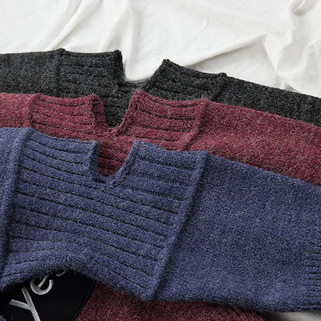 Мужской осенне-зимний свитер, пуловер, мужской джемпер с круглым вырезом, смешанные цвета, Модный молодежный подростковый тренд, новые мужские свитера с длинным рукавом