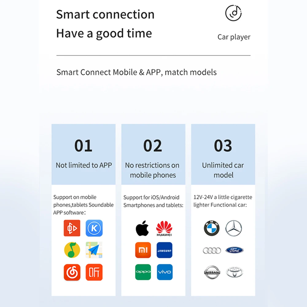 Onever fm-передатчик smart Bluetooth 5,0 Автомобильный MP3-плеер адаптер аккумуляторный комплект с 3.1A hands-free двумя портами USB Автомобильное зарядное устройство