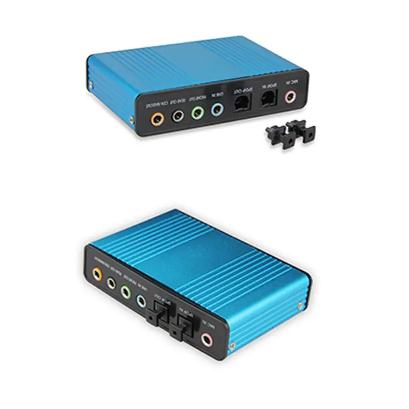 USB2.0 6-канальный 5,1/7,1 Surround внешняя звуковая карта ПК ноутбука аудио оптический адаптер карты