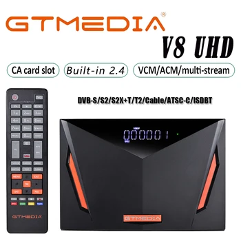 

2020 NEW GTmedia V8 UHD TV Receiver Combo DVB S2 T2 Cable H.265 4K Ultra HD Built in WIFI Cccam GT Media power by Freesat CCCAM