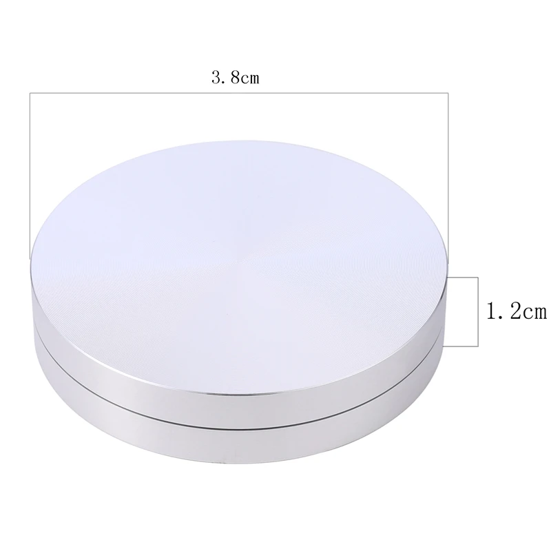 Description Picture 4 of item1Pc Cake Baking Tray Axle Turntable Aluminum Alloy Rotating Tray Stand Base Aluminum Rotor Bearing Cake Baking Turntable