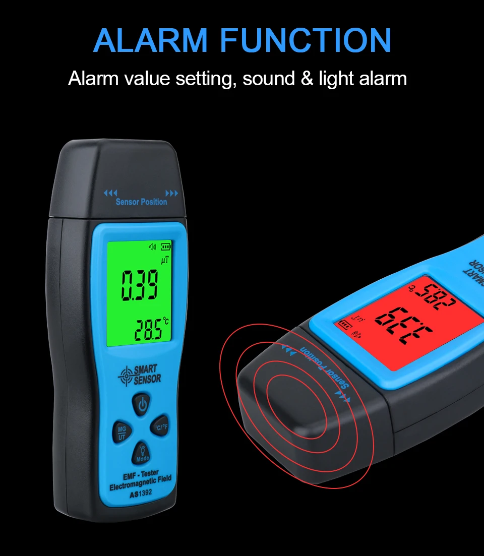 야외용 방사선 측정기 디지털 EMF 미터 전자기파 방사선 테스터 전자기장 선량계 감지기