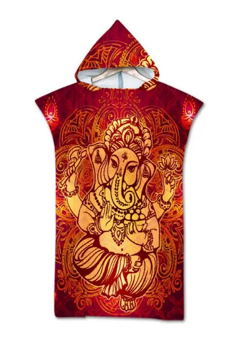 Купальный костюм для взрослых из микрофибры пончо быстросохнущее пляжное