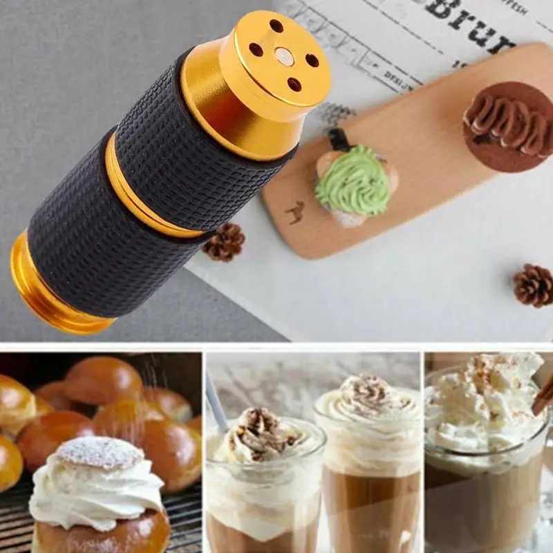 

Whipped Cream Cream Pop Opener Cracker Dispenser Portable Mini Rubber Grip Safe Gas Canister Dispenser Whipping Cream