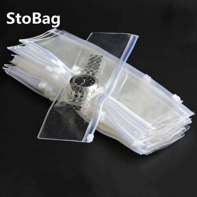 StoBag Plastic Transparent Ziplock Bag Thick Sealed Food Packaging  Waterproof Small Large Clear Nuts Snack Storage Reusable Logo