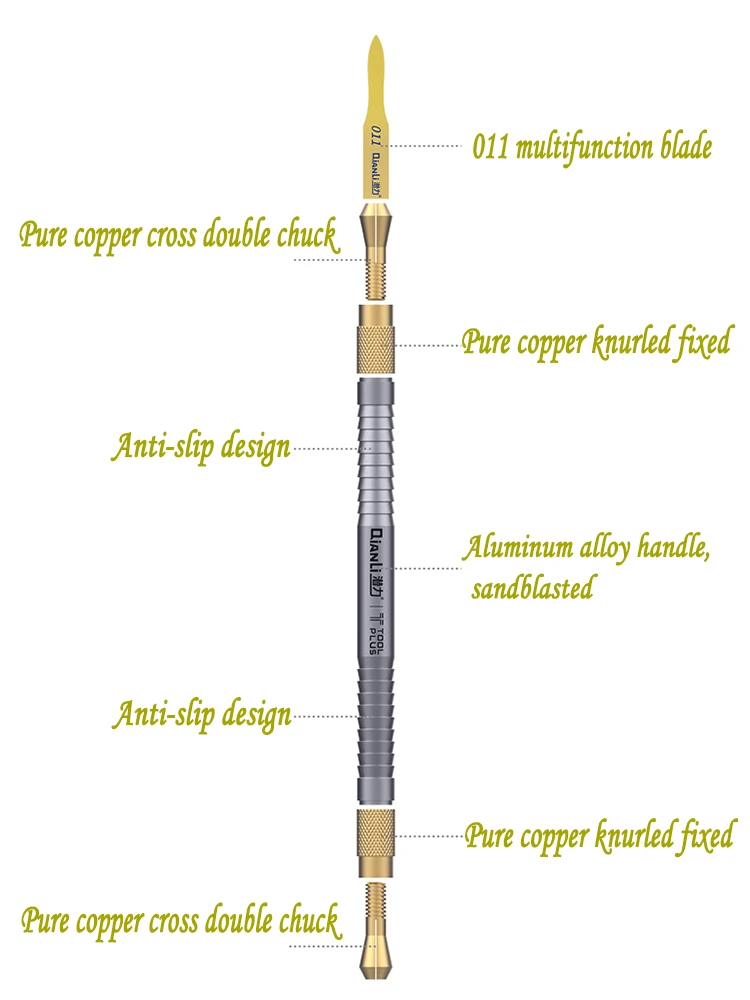 QIANLI 011 multi-functional degumming removing tin knife set for IPHONE disassembly CPU motherboard separation service hand tool