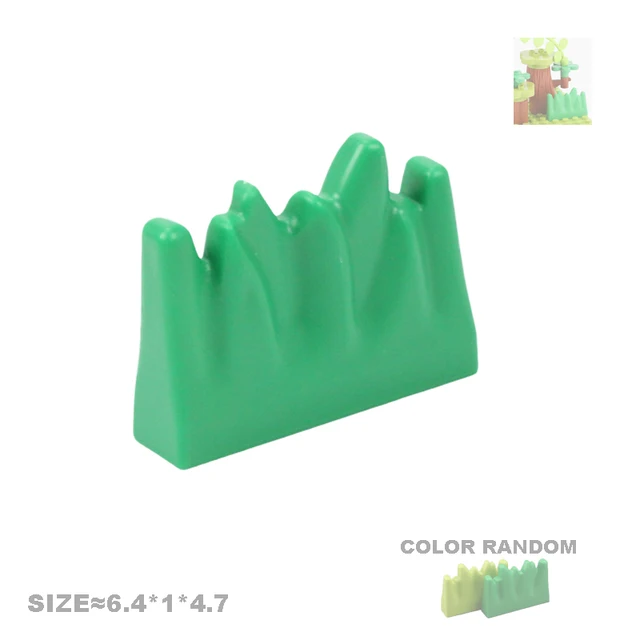 Plant Series Big Building Blocks Flower Grass Tree Fruit Adornment Accessories Compatible Scenes Assemble Toys For Kids Bricks 4