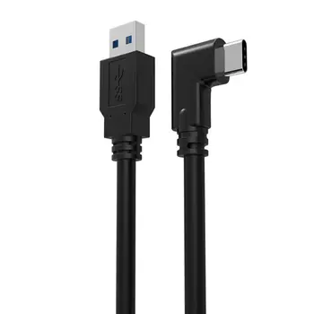 

3m Single/Double Elbow USB Type C Data Line Data Transfer Fast Charging Cable for Oculus Quest VR Camera Accessories