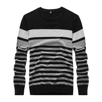 

Sweater Male 2019 Cotton Striped Pullover Men Autumn Winter Knitted Sweater Men Casual Men's Pullover Christmas Sweater