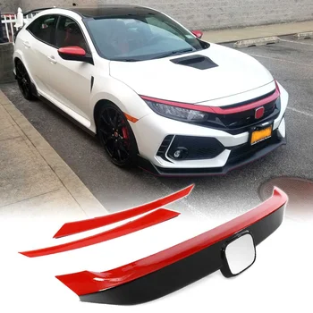 

Front Grille Grill Garnish Hood Frame Strips 3D Sticker Cover Trim Car Molding For Honda For Civic 10th 2016 2017 2018