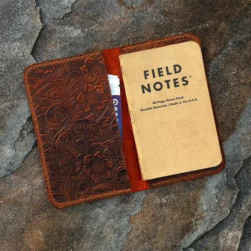 Винтажный женский чехол из натуральной кожи для журнала заметок на поле блокнота