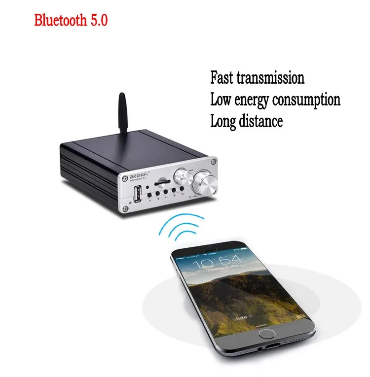 HIFI TPA3116 50 Вт+ 50 Вт+ 100 Вт 2,1 канальный стерео аудио сабвуфер Amplfiier Bluetooth 5,0 басовый усилитель доска Домашний кинотеатр усилитель
