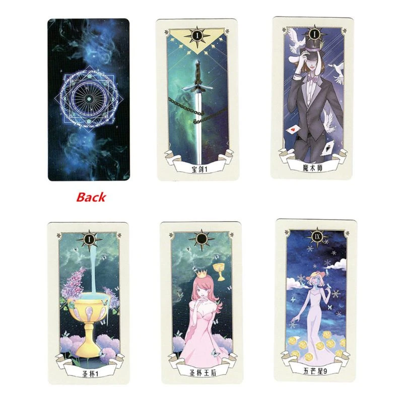 New Student Tarot Card Set And Guide Divination Astrology Oracle Board Game Multifunctional Interactive Card Board Games Aliexpress