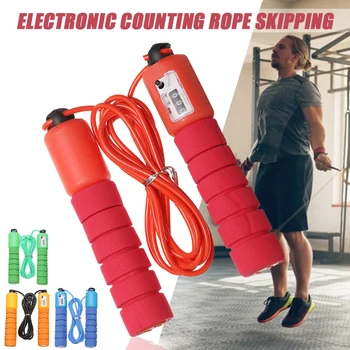 

Professional Electronic Counting Skipping Sports Fitness Adjustable Jump Rope Jumping Wires Lose Weight Equipment 4 Colors