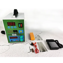SUNKKO – Machine à souder bout à bout de batterie, Double impulsion, soudeur par points MCU, capacité de batterie, chargeur, pédale pour 18650 787A + 