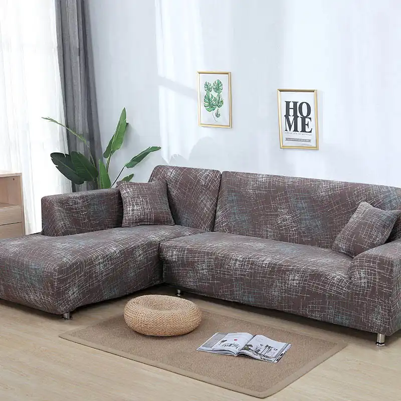 1 buah 2 buah pola geometris sofa cover untuk l berbentuk sectional sofa sofa cover sofa handuk cojines decorativos untuk sofa