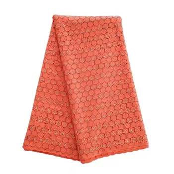 

Swiss Voile Cotton Fabric Customized Bridal Wedding Dress Fabric African Peach Voile Lace Fabric 2019 High Quality Lace Fabric