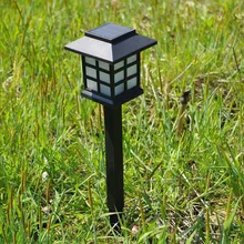 Mini lampe LED solaire rétro classique pour pelouse, idéal pour un palais