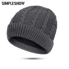 Новинка, женская и Мужская Осенняя зимняя вязаная шерстяная шапка, флисовая шапка, Лыжные шапки для сноуборда, вязаная шапка