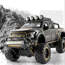 1:32 Ford Raptor F150 High Simulation новая модель F150 из сплава с выдвижной спинкой модель автомобиля игрушка внедорожный автомобиль модель для детей Подарки