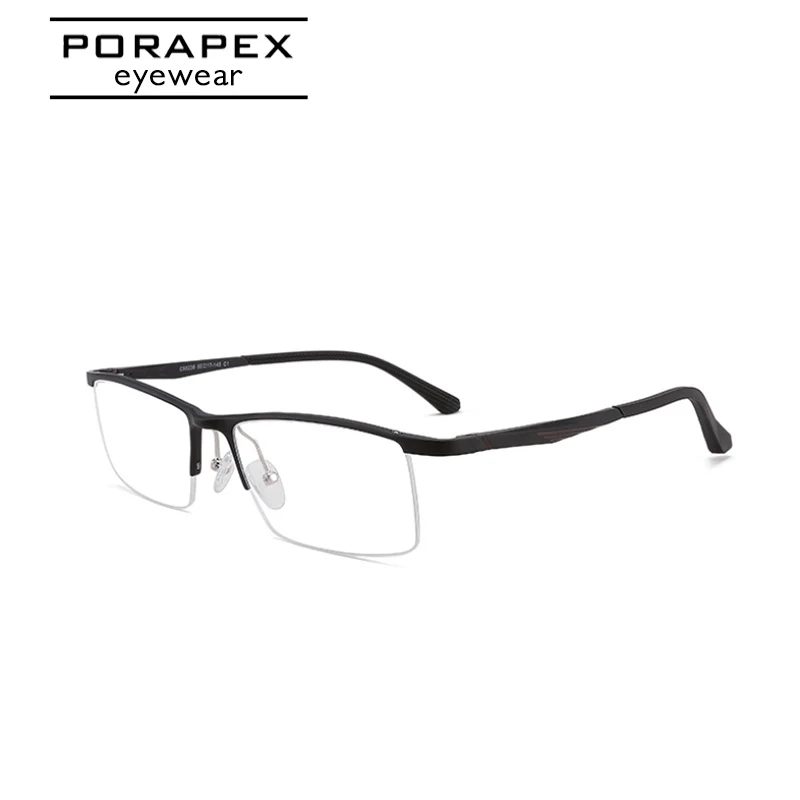 Мужская оправа для очков PORAPEX алюминиевая очки по рецепту синий светильник с