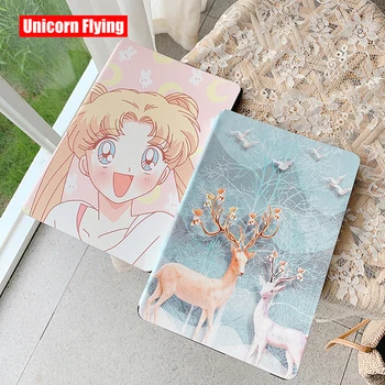 

Anime Cute Sailor Moon Soft Tablet Protective Clip Stand Case For Huawei MatePad Pro MediaPad M5 Youth M6 Cover