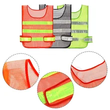Высокая видимость светоотражающий жилет отражающий жилет Мульти Карманы Спецодежда спасательный жилет безопасность дорожного Предупреждение