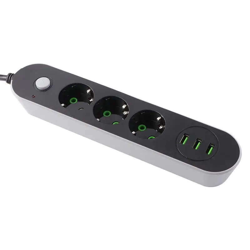 3USB порты бытовой преобразователь питания AC адаптер питания штепсельная вилка зарядное устройство с европейской вилкой для зарядки мобильных телефонов компьютеров