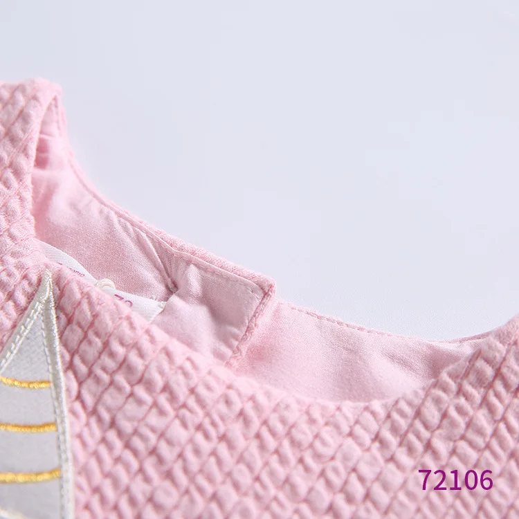 

Momoidea Childrenswear Spring New Style Girls Dress Cute Mock Two-Piece Children Spring And Autumn Dress