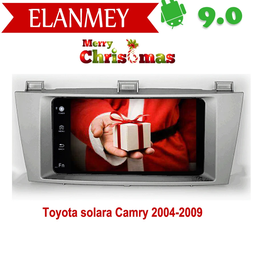 Фирменный подлинный Android 9,0 автомобильный радиоприемник для Toyota solara Camry 2004-2009 Автомобильный gps-навигатор Автомобильный мультимедийный видеорегистратор