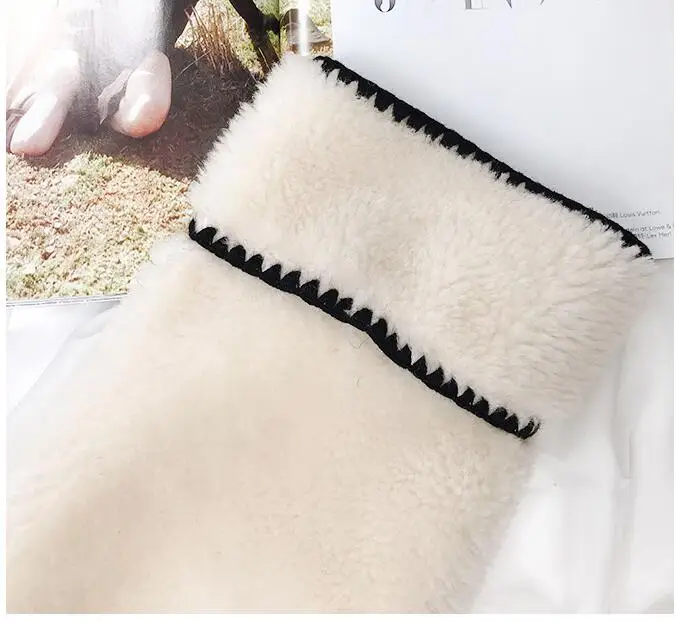 Real Fur Coat Streetwear Wool Jacket Autumn Winter Coat Women Clothes Korean Vintage Sheep Shearling Suede Lining ZT3531