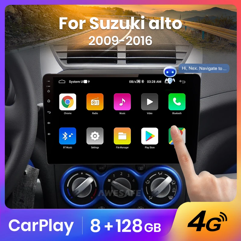 AWESAFE Android 10 0 DSP для Suzuki Alto 2009-2016 автомобильное радио мультимедийный видеоплеер