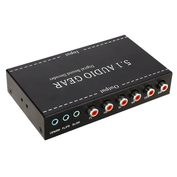 

2 in 1 AC3/DTS 3.5mm Audio Gear Digital Surround Channel Sound Decoder 5.1 Audio Gear Stereo Signals Decoder Audio Converter
