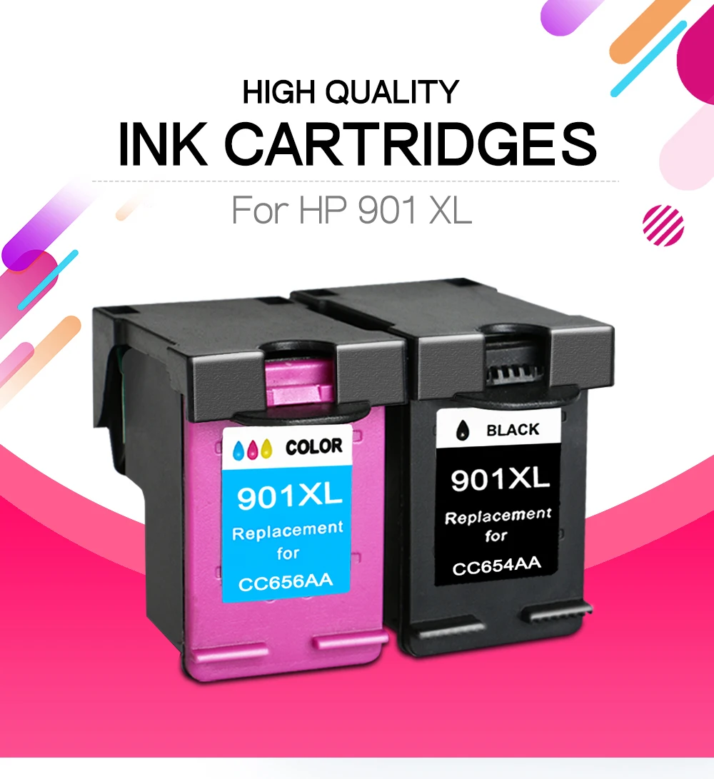 

901XL Compatible For HP 901 HP901 XL hp 901 xl hp901 Ink Cartridge for Officejet 4500 J4500 J4540 J4550 J4580 J4680 printer