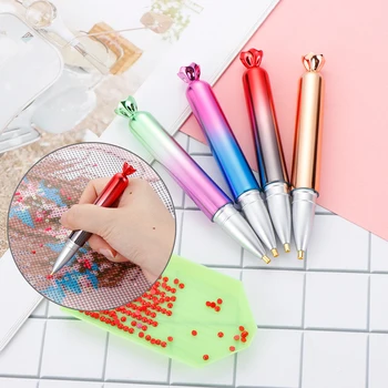

1pc Gradient Gold Color Candy Shape 5D Diamond Painting Point Drill Pen DIY Crafts Cross Stitch Embroidery Sewing Accessories