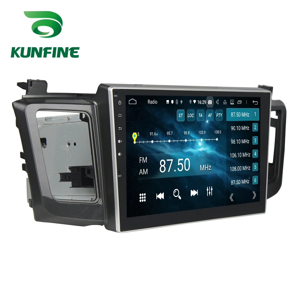Top Android 9.0 Octa Core 4GB RAM 64GB Rom Car DVD GPS Multimedia Player Car Stereo Deckless For TOYOTA RAV4 2012-2015 Radio WIFI 5