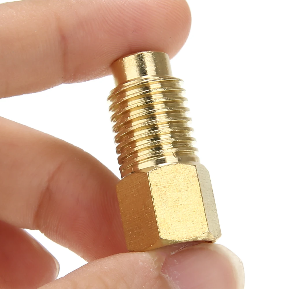 2PCS Auto R134 to R12/R12 to R134a Brass Heavy Duty Tank Vacuum Pump Adapter Set Alloy Refrigeration Adapter FJC INC
