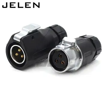XHE20  3pin Waterproof conector,  Docking  Circular Industrial Male&Female Plug And Socket Solar Energy DC Waterproof Connector
