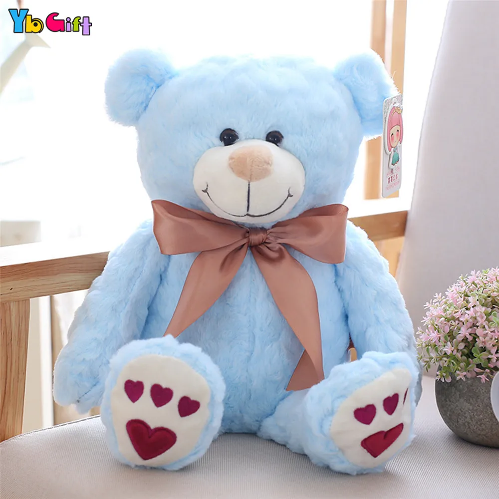 40cm/55cm Plush Teddy Bear Toy Stuffed Bear Dolls Pink Blue Brown Teddy Toy Children Kids Christmas Gifts New Year present