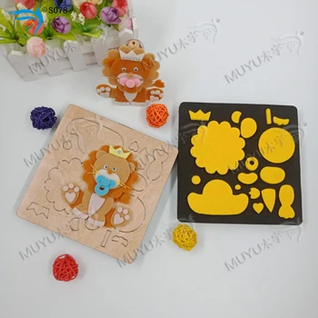

Lion-S078 wood moulds die cut accessories wooden die Regola Acciaio Die Misura