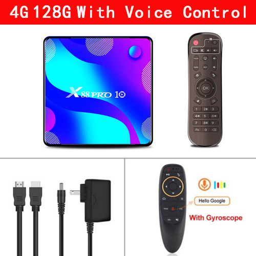 X88 PRO 10 Smart TV Box Android 11.0 4GB 64GB Rockchip RK3318 5G Wifi 4K Google Player Store Youtube Set Top Box
