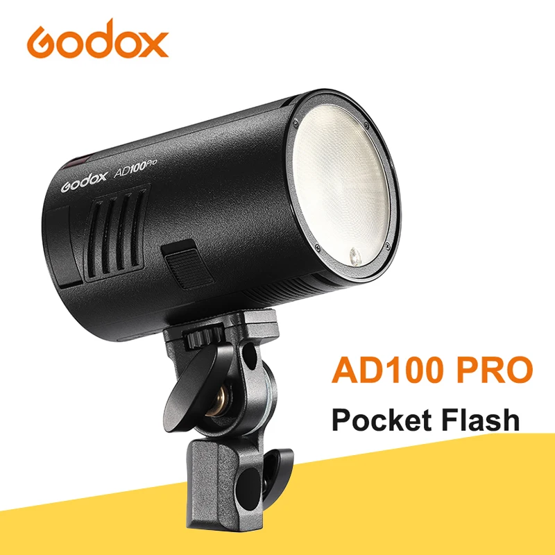 Godox Ad100 Pro Pocket Flash Light Per Fuji Nikon Canon Sony Fotocamere Ttl 2.4G Wireless Speedlight 100Ws Flash Esterno Portatile