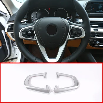 

NEW!! ABS Steering Wheel Button Decorative Frame Trim For BMW 5 Series 528li 530li Car Accessories 2018-2019