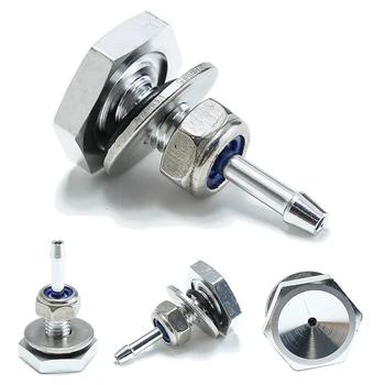 

1PC New and High Quality Hose Nipple Vacuum Vac Gauge Fitting silver Silicone Pipe Boost