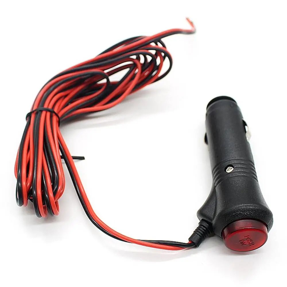 

Car Cigarette Lighter Plug 12V24V Cigarette Lighter Seat Take Electrical Line With Switch With Light Power Switch