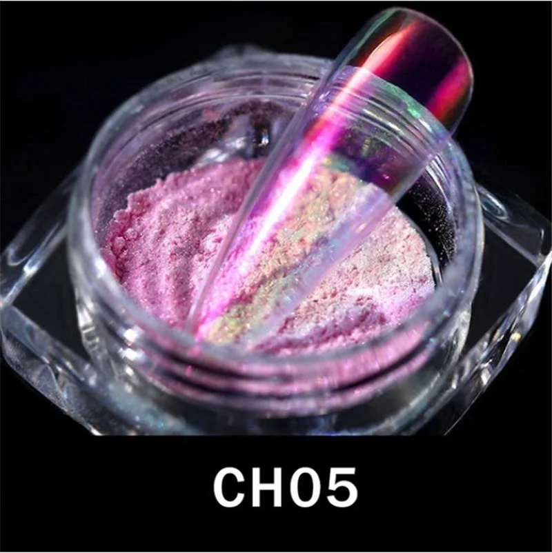 Aurora Opal AB Dipping Nail Powder Kits Mermaid Nail Art Glitter Powder Pigment Nail Trend Holo Mirror Powder Aurora Pigment
