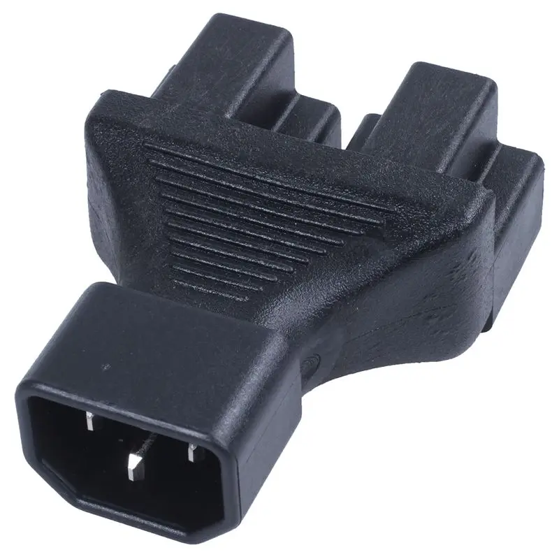 IEC 320 C14 до 2 x Nema 5-15R адаптер питания, C14 До 2x US 3pin Женский адаптер
