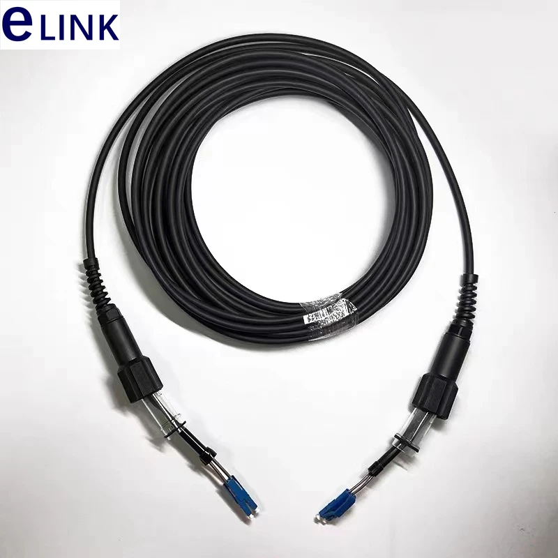 60mtr PDLC 2C Outdoor CPRI Fiber optic Patch cord LC SC FC ST 2 cores SM Singlemode FTTH FTTA jumper ELINK 2 fibers
