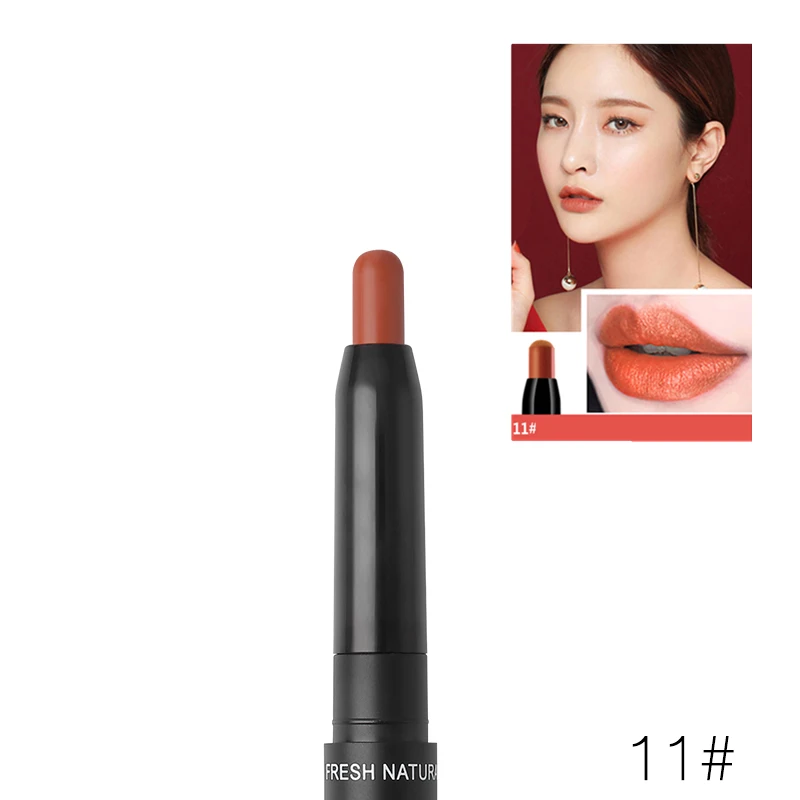 11 lipstick Novo Cosmetics многофункциональная Косметическая ручка для макияжа с металлическим блеском, тени для век, хайлайтер, бронзер и матовая помада - Цвет: 11 lipstick